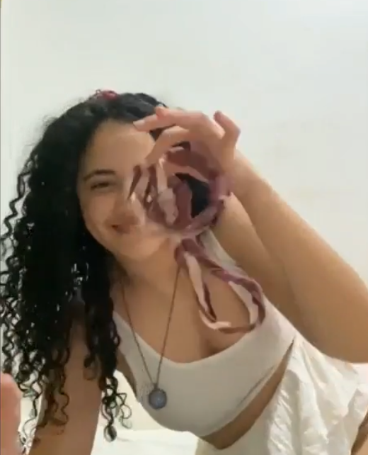 girl puts her finger in her anus thumbnail